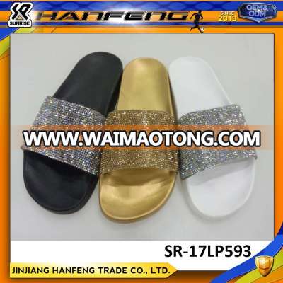 Women's diamond fashion custom slide sandals