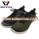 Best mens soccer polyester flyknit fabric shoe upper material